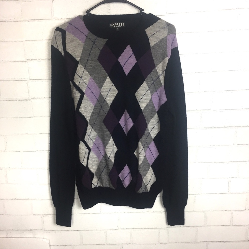 Men’s Express Argyle Sweater
